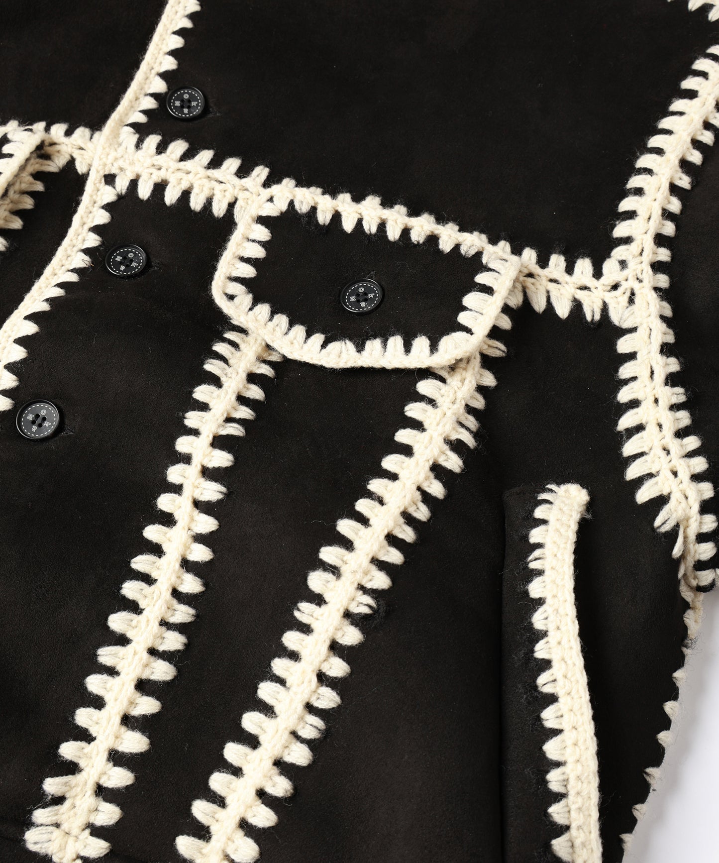 HAND KNITTING BOA BLOUSON