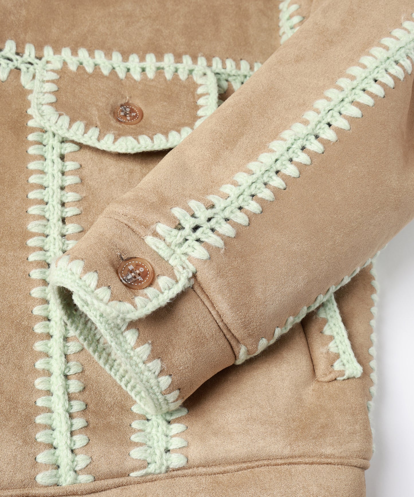 HAND KNITTING BOA BLOUSON