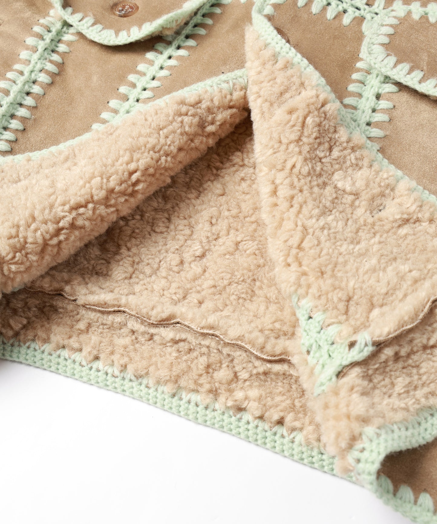 HAND KNITTING BOA BLOUSON
