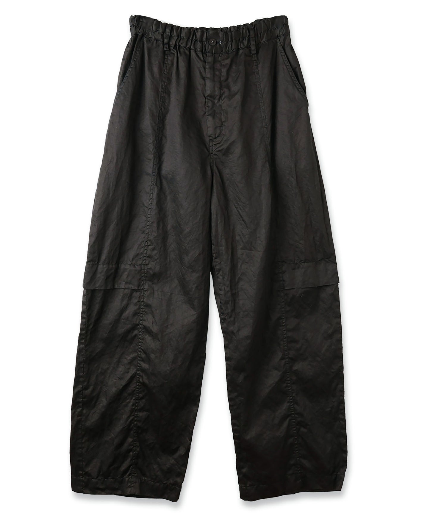 CRASH SATIN LOOSE WIDE PANTS