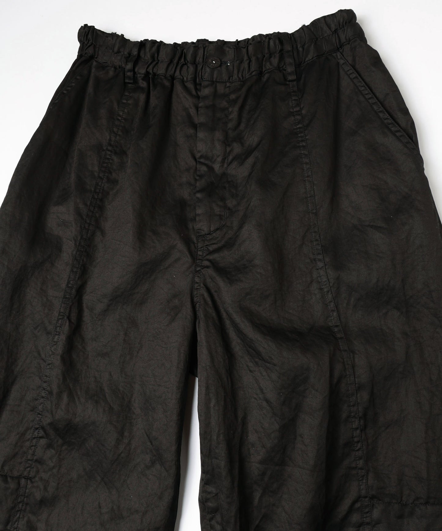 CRASH SATIN LOOSE WIDE PANTS