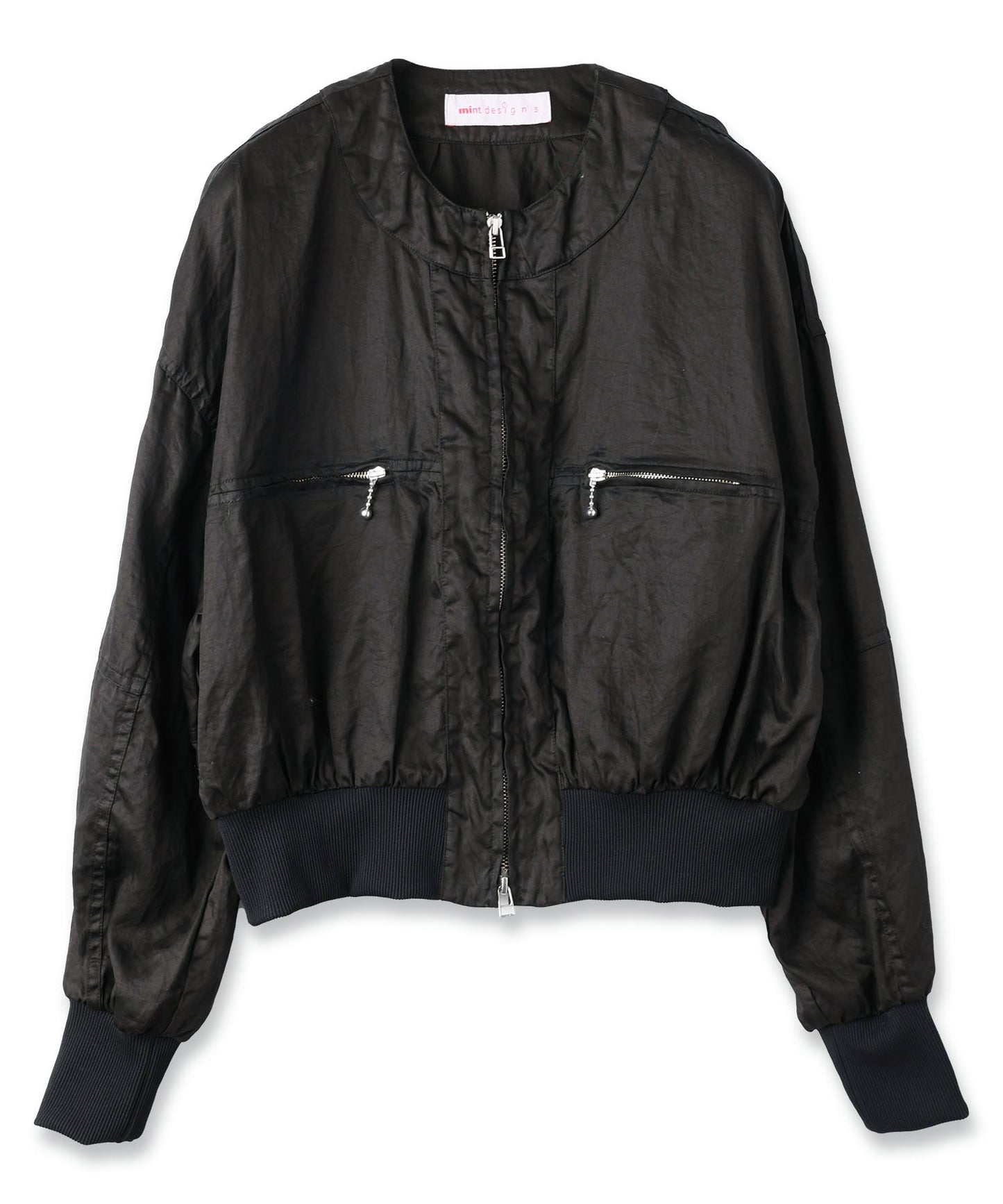 CRASH SATIN SHORT BLOUSON