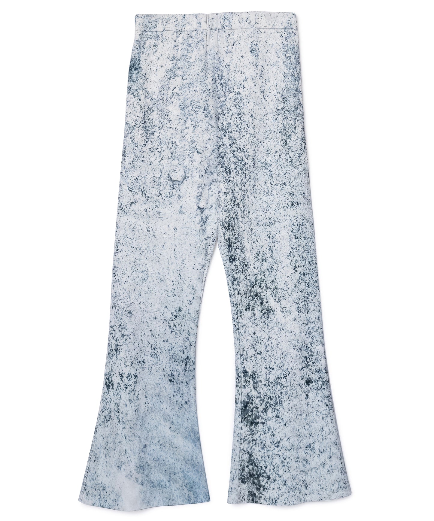 PRINT RIB FLARE PANTS