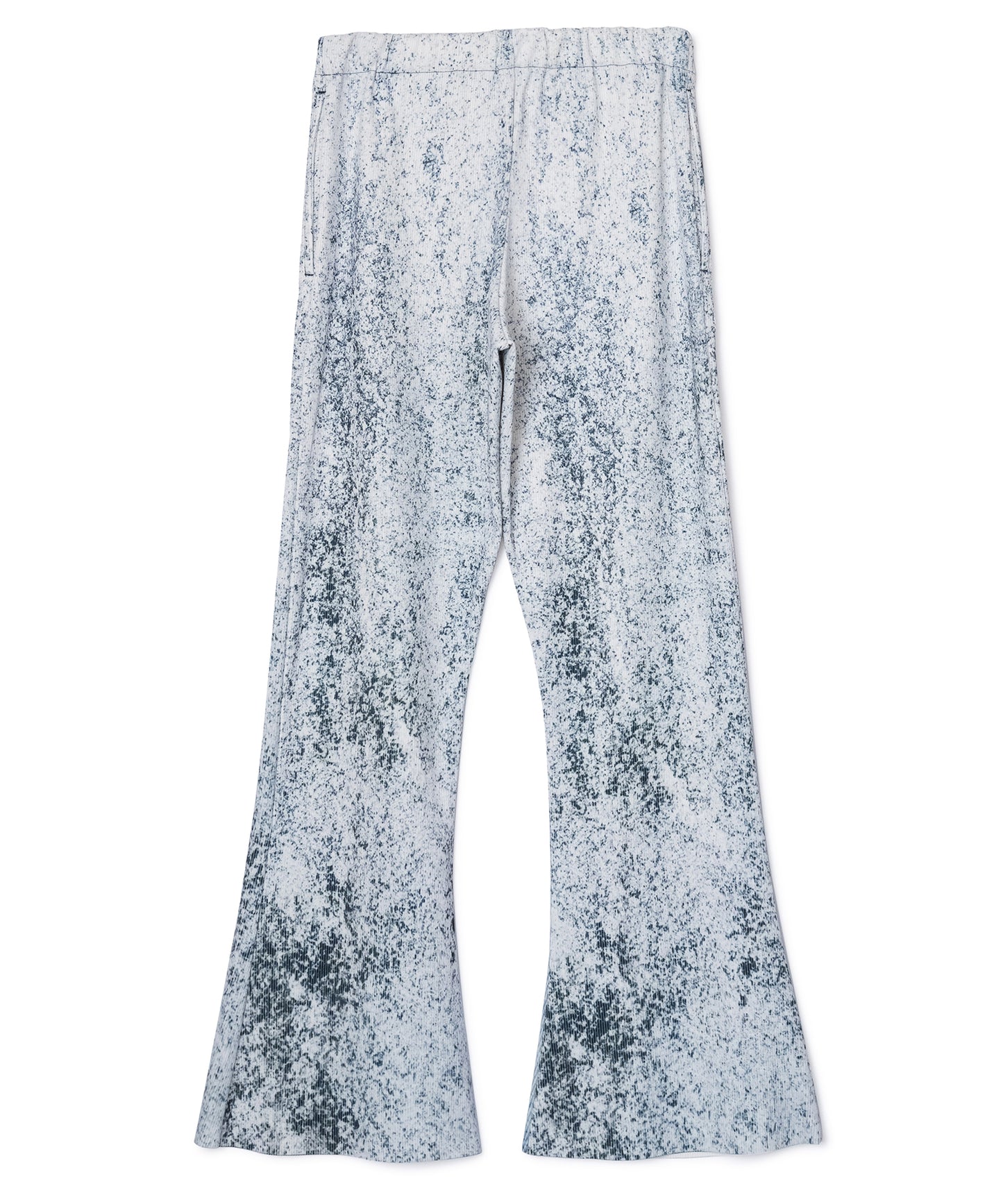 PRINT RIB FLARE PANTS