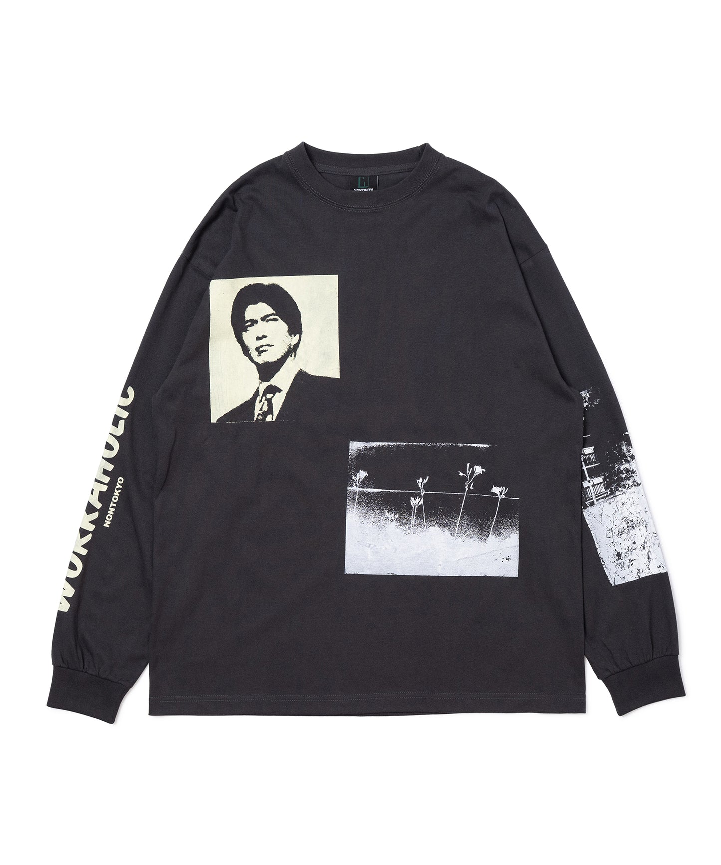 PRINT L/S T-SHIRT(WORKAHOLIC)