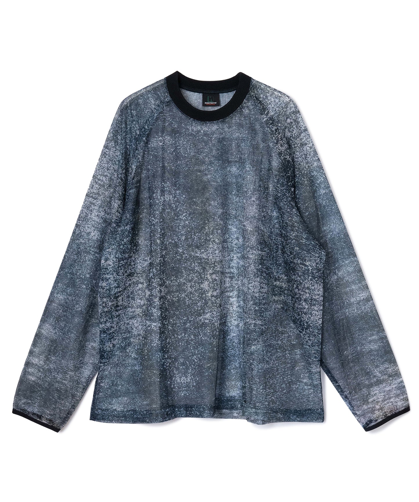 PRINT MESH PULLOVER & SCARF