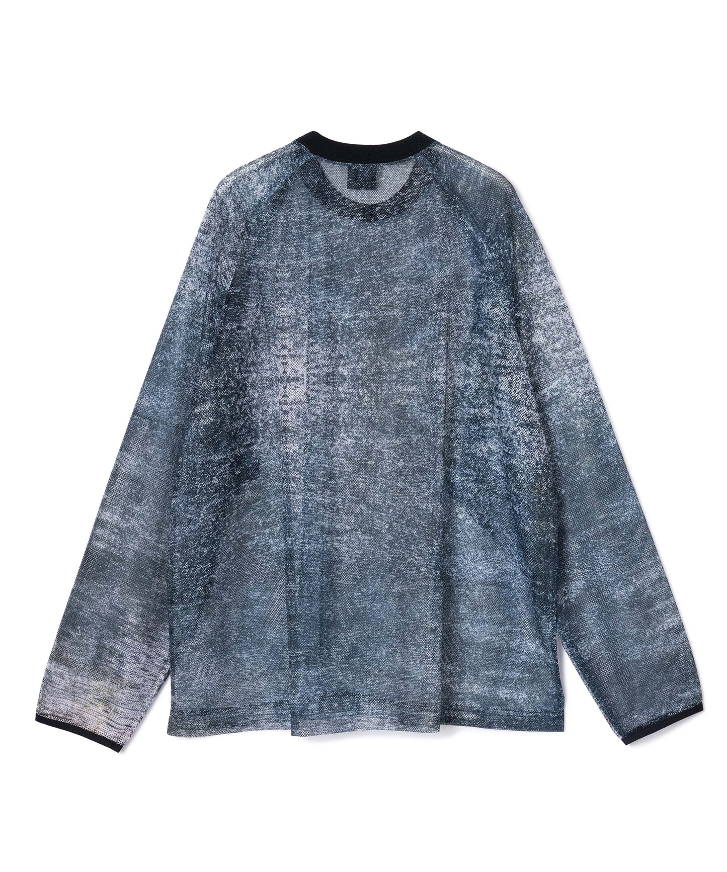 PRINT MESH PULLOVER & SCARF