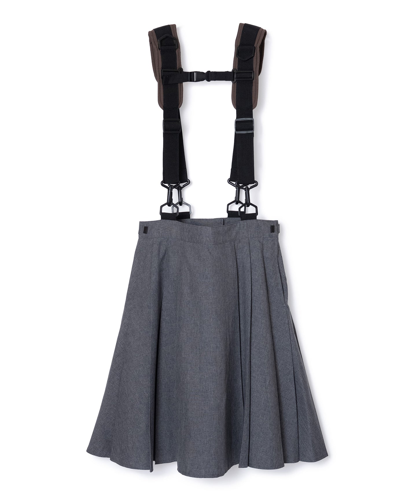 2WAY SHOULDER GIMMICK PLEATS SKIRT