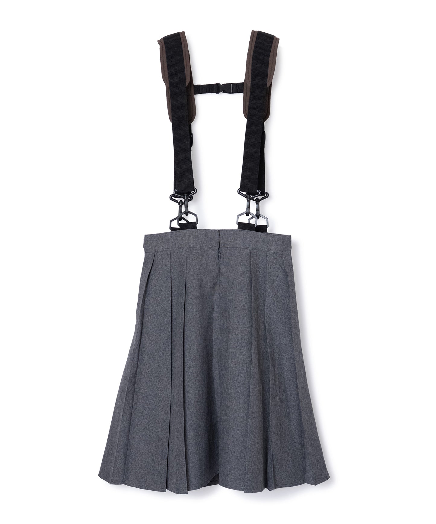 2WAY SHOULDER GIMMICK PLEATS SKIRT