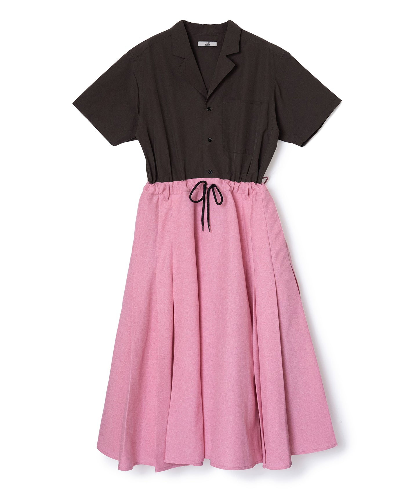 OPENCOLLAR SHIRT ONE-PIECE