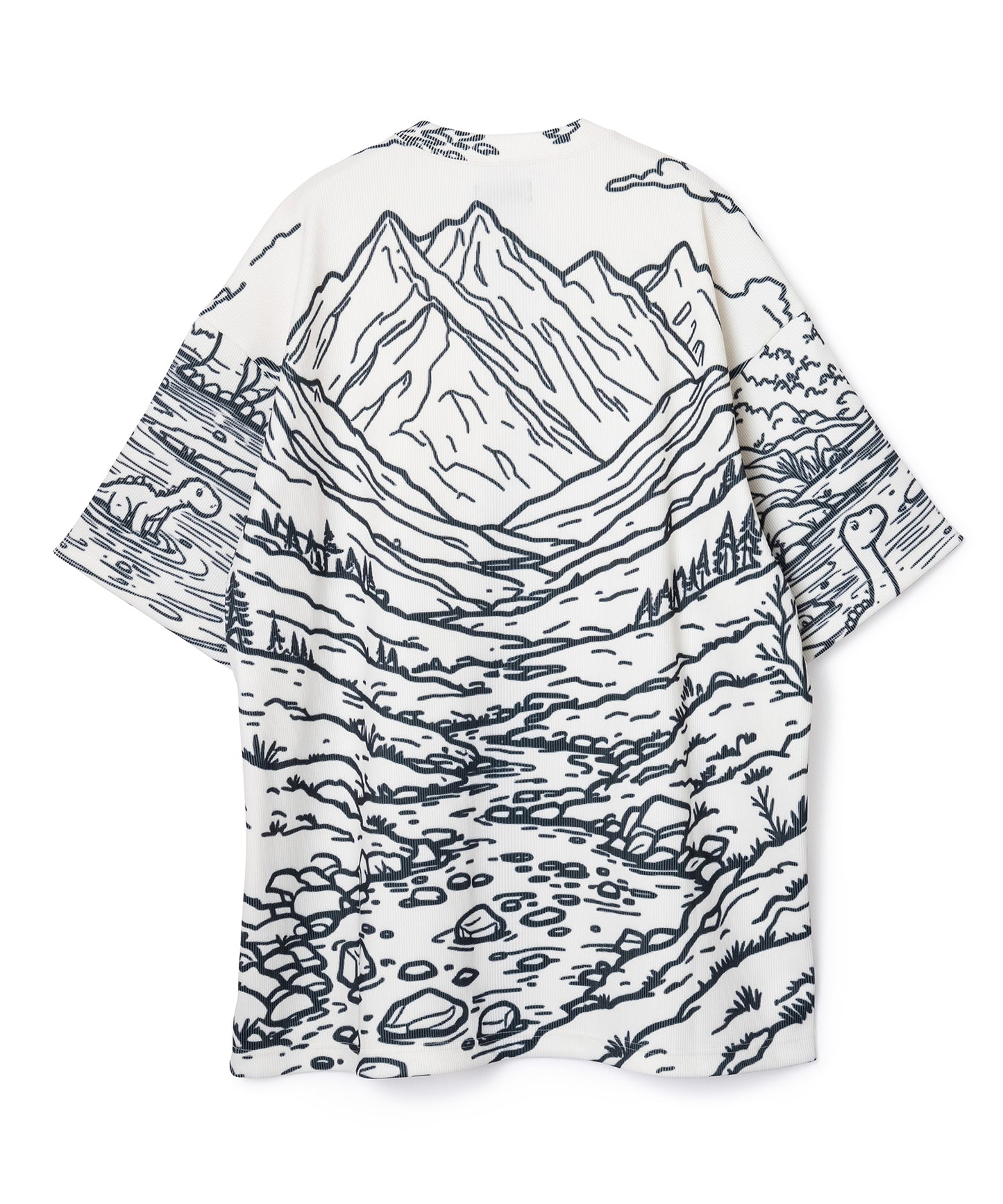 PRINT RIB BIG T-SHIRTS