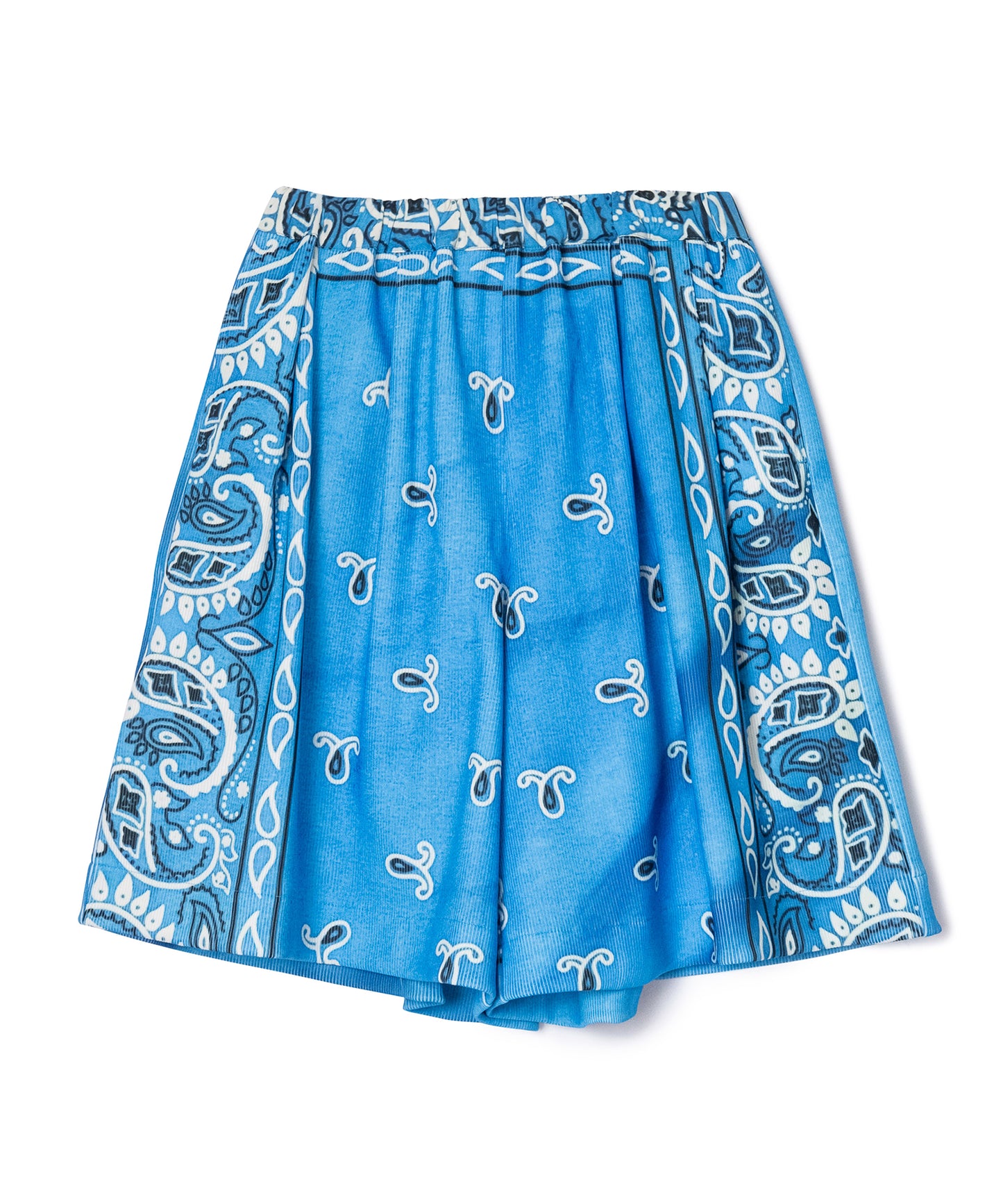 PRINT RIB WIDE SHORTS
