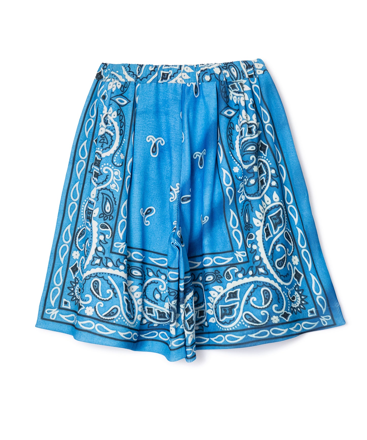 PRINT RIB WIDE SHORTS