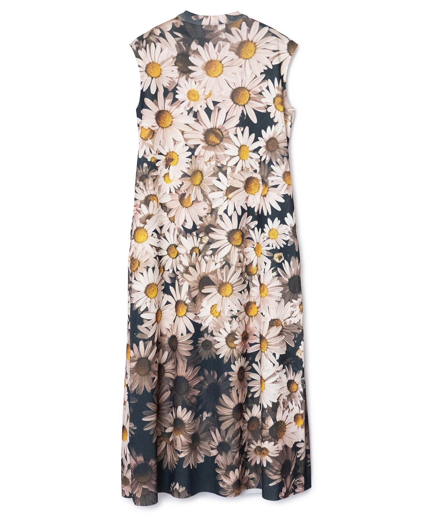 PRINT RIB NO SLEEVE ONE-PIECE