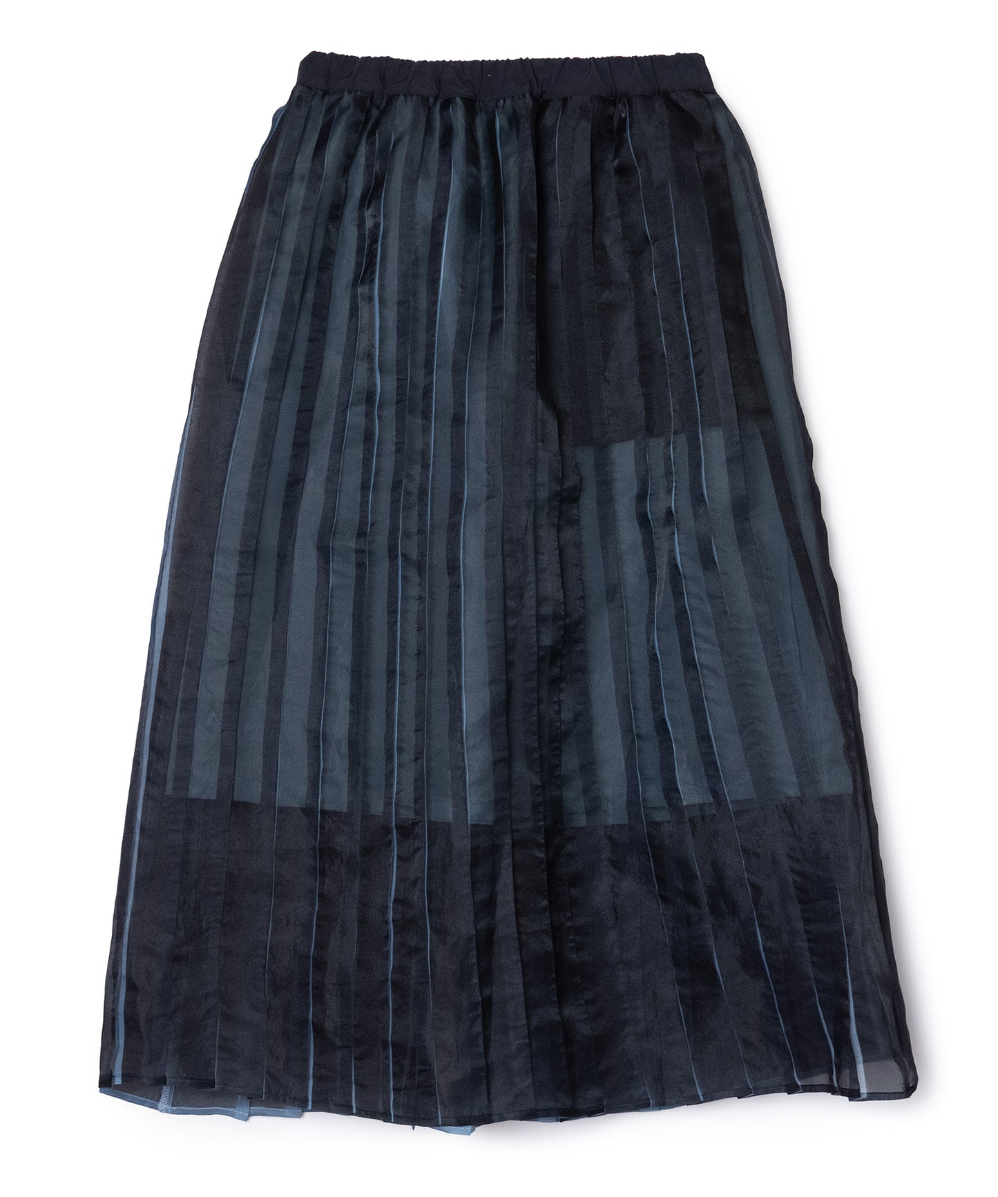 DIRECT PRINT SHEER PLEATS SKIRT