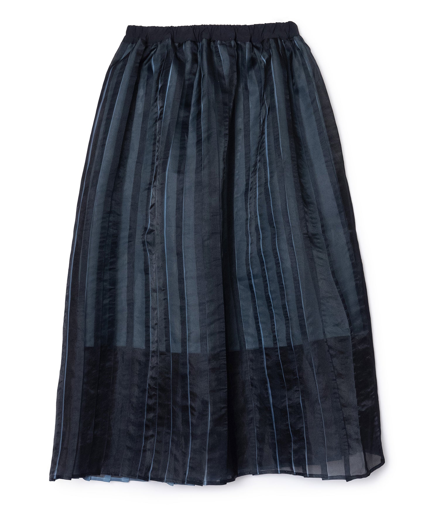 DIRECT PRINT SHEER PLEATS SKIRT