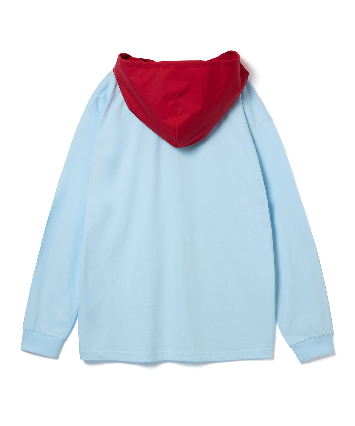NYLON HOOD LONG T-SHIRT