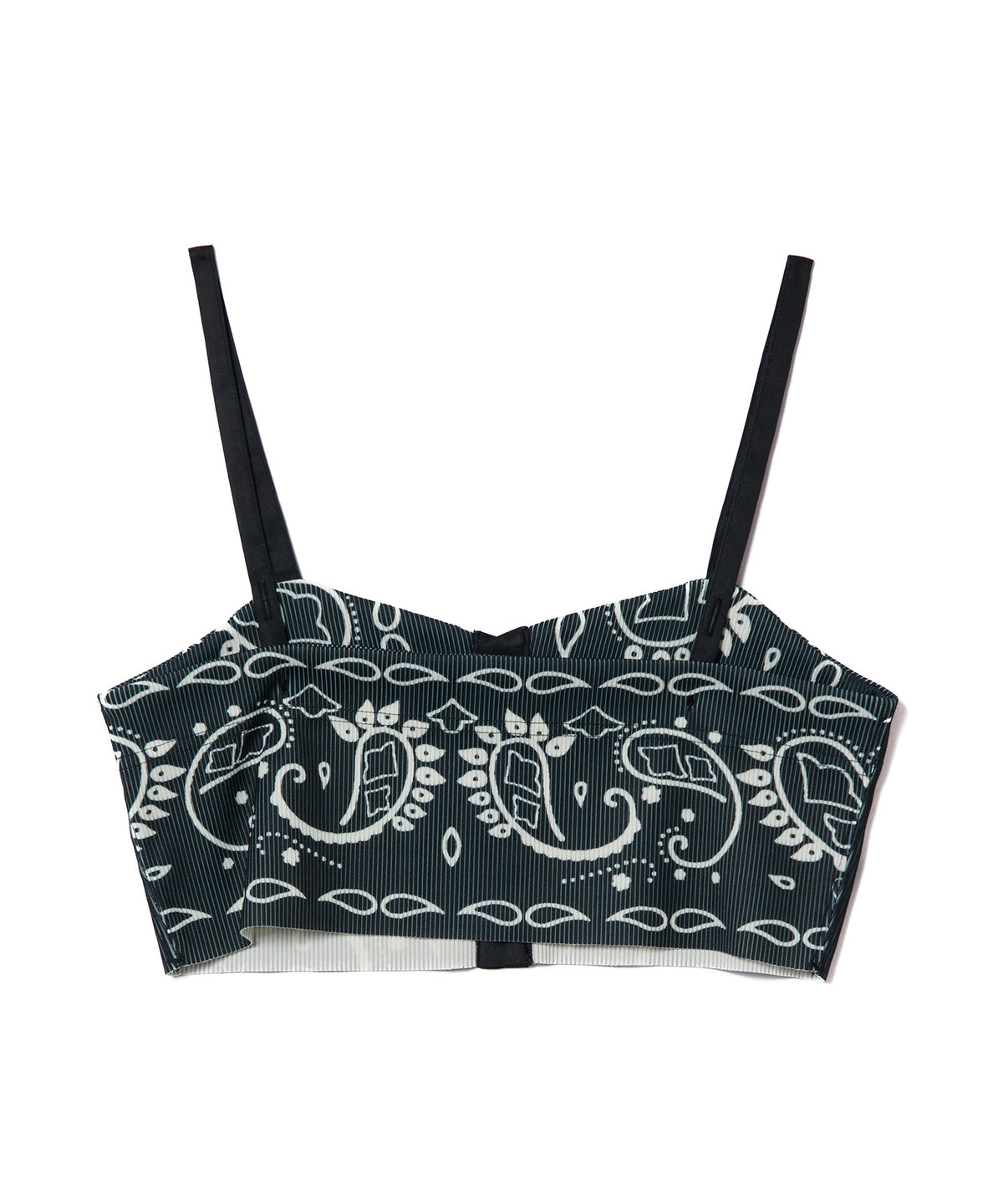 PRINT RIB BUSTIER