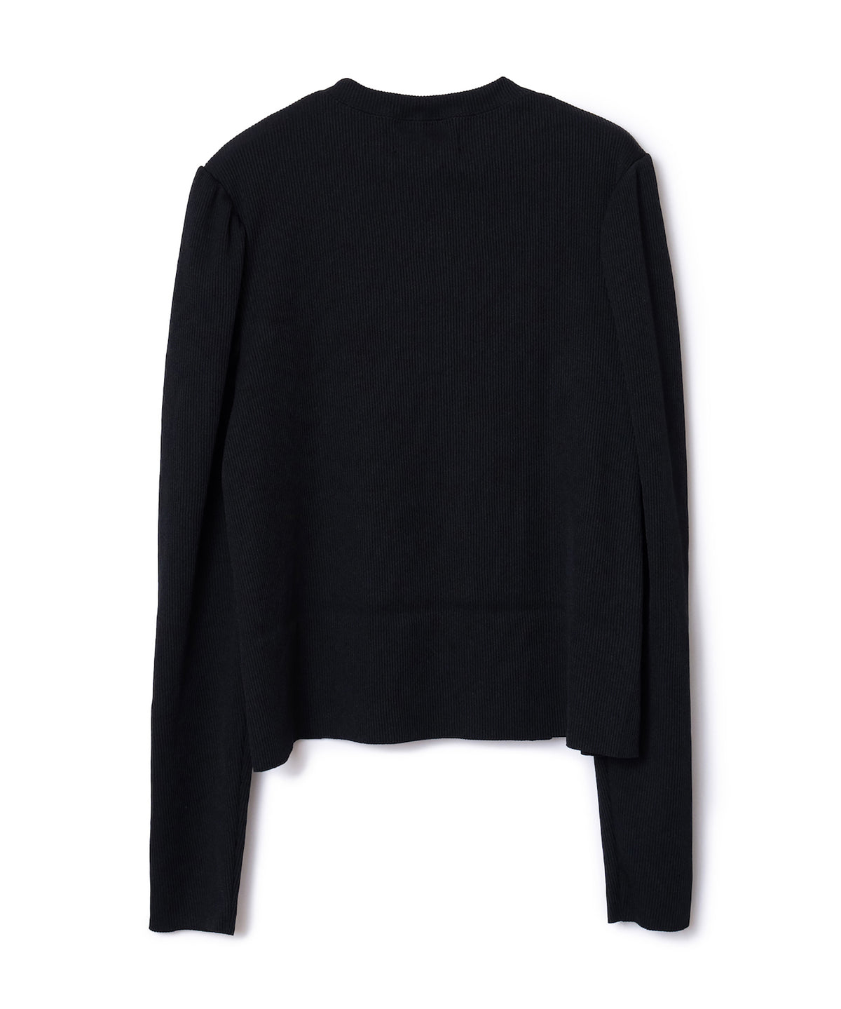 PRINT RIB PUFF SLEEVE C/S