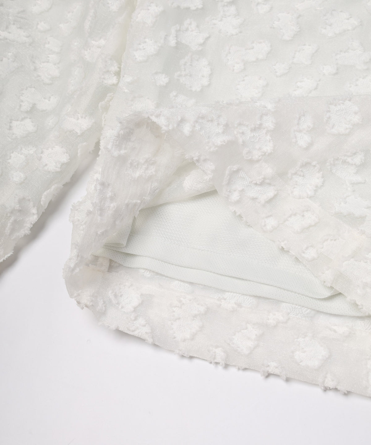 Floral Jacquard Volume Pants