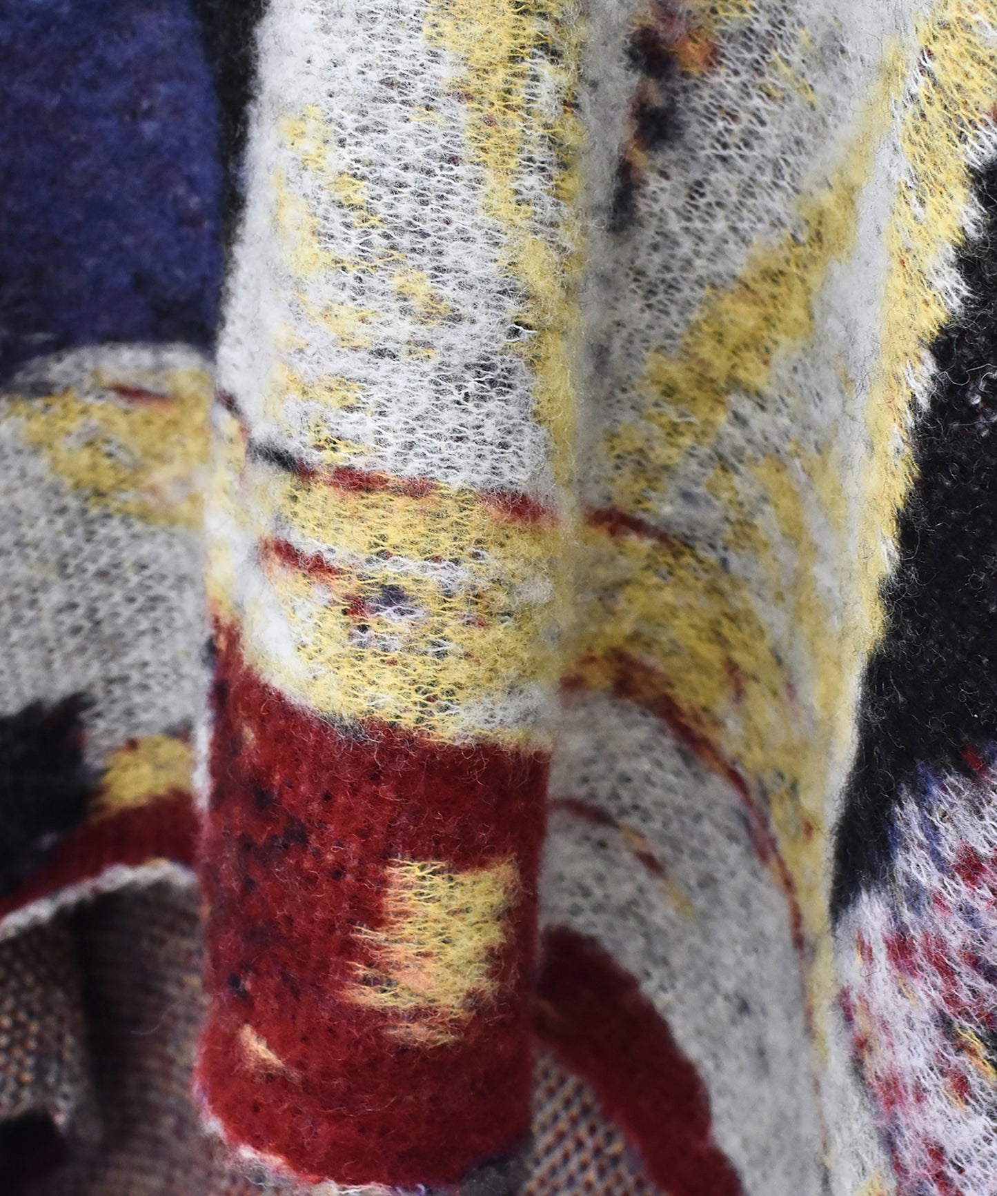 STAR MOHAIR KNIT BLANKET