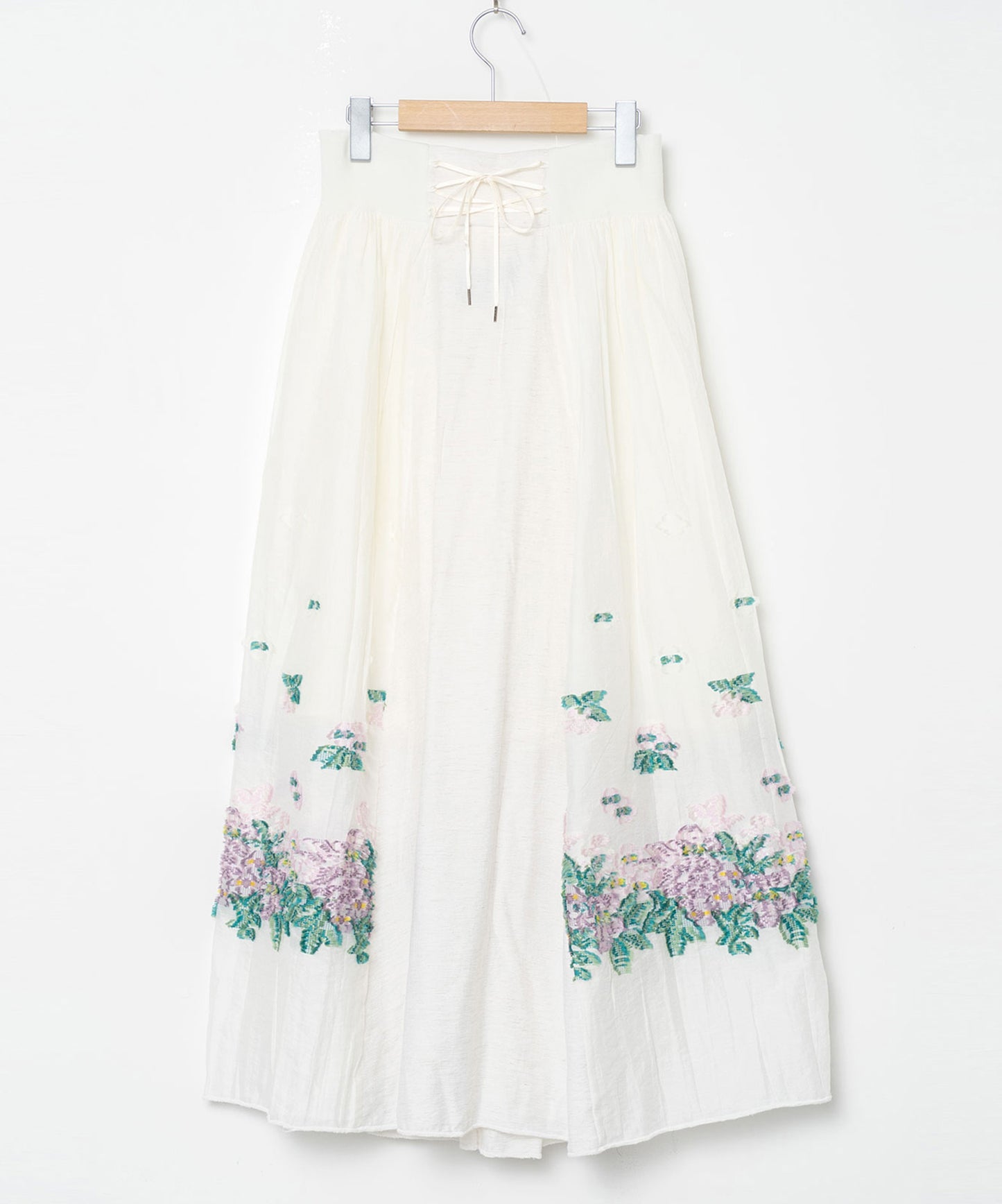 Mosaic Garden Lace-Up Skirt