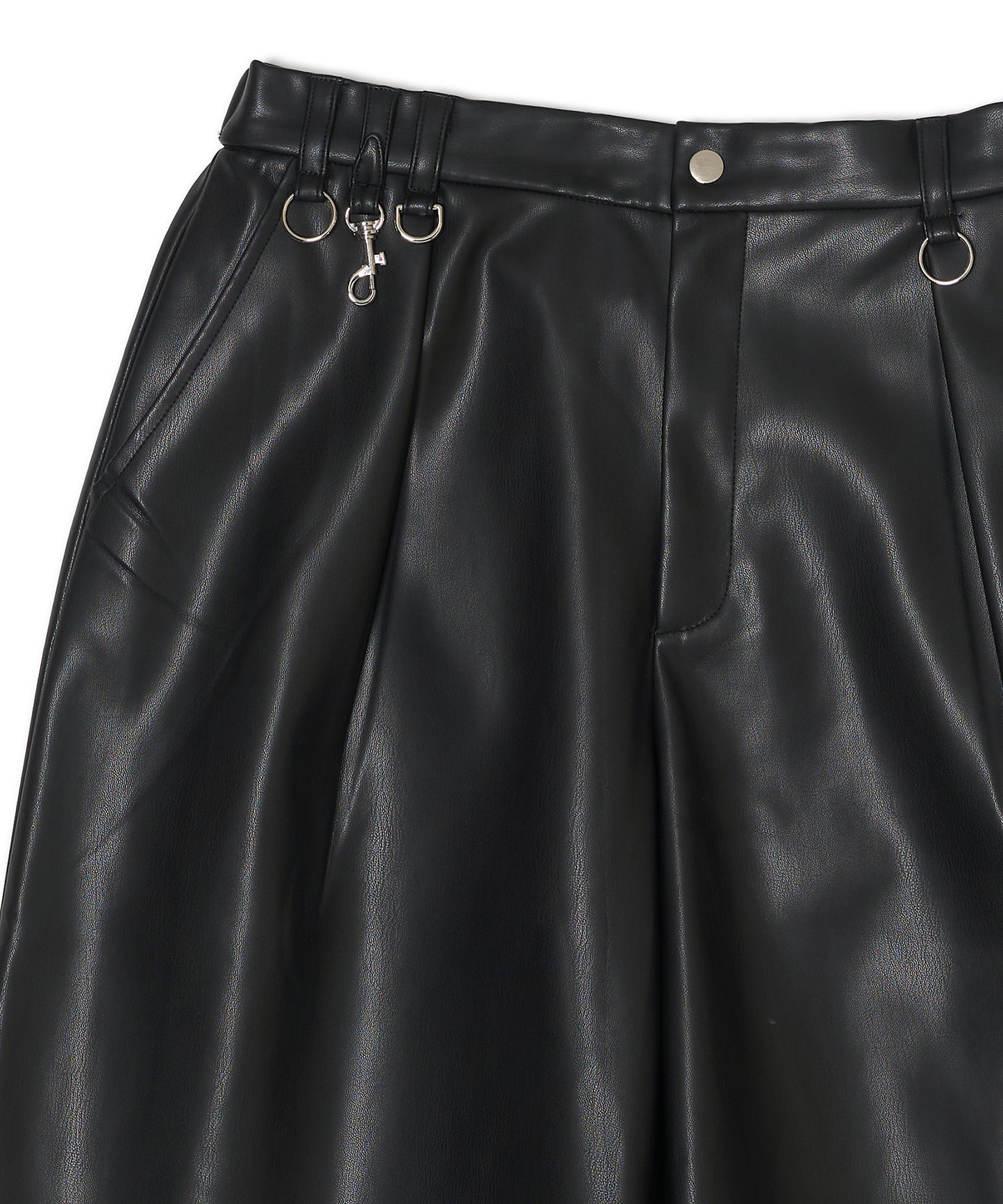VEGAN LEATHER SHORTS