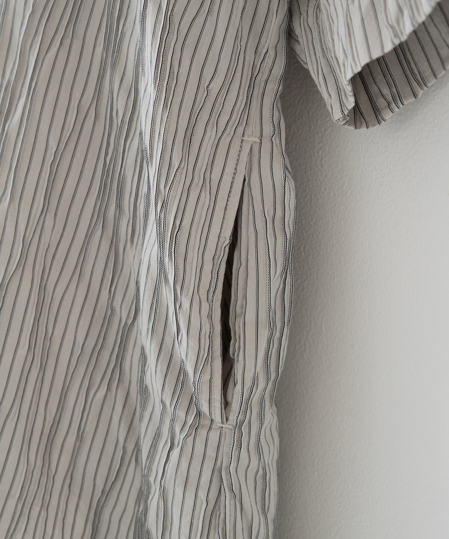 tucked dobby poncho shirt