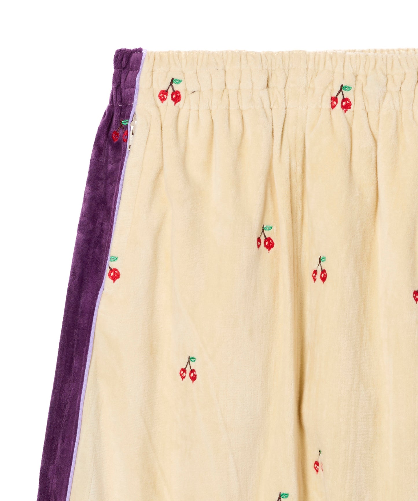 EMBROIDERY VELOUR TRACK SKIRT