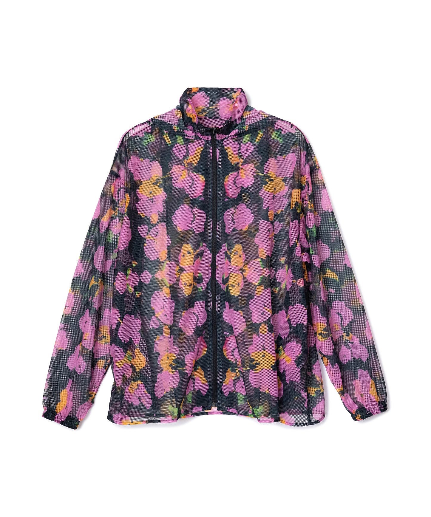 PRINT MESH ZIPUP PARKA
