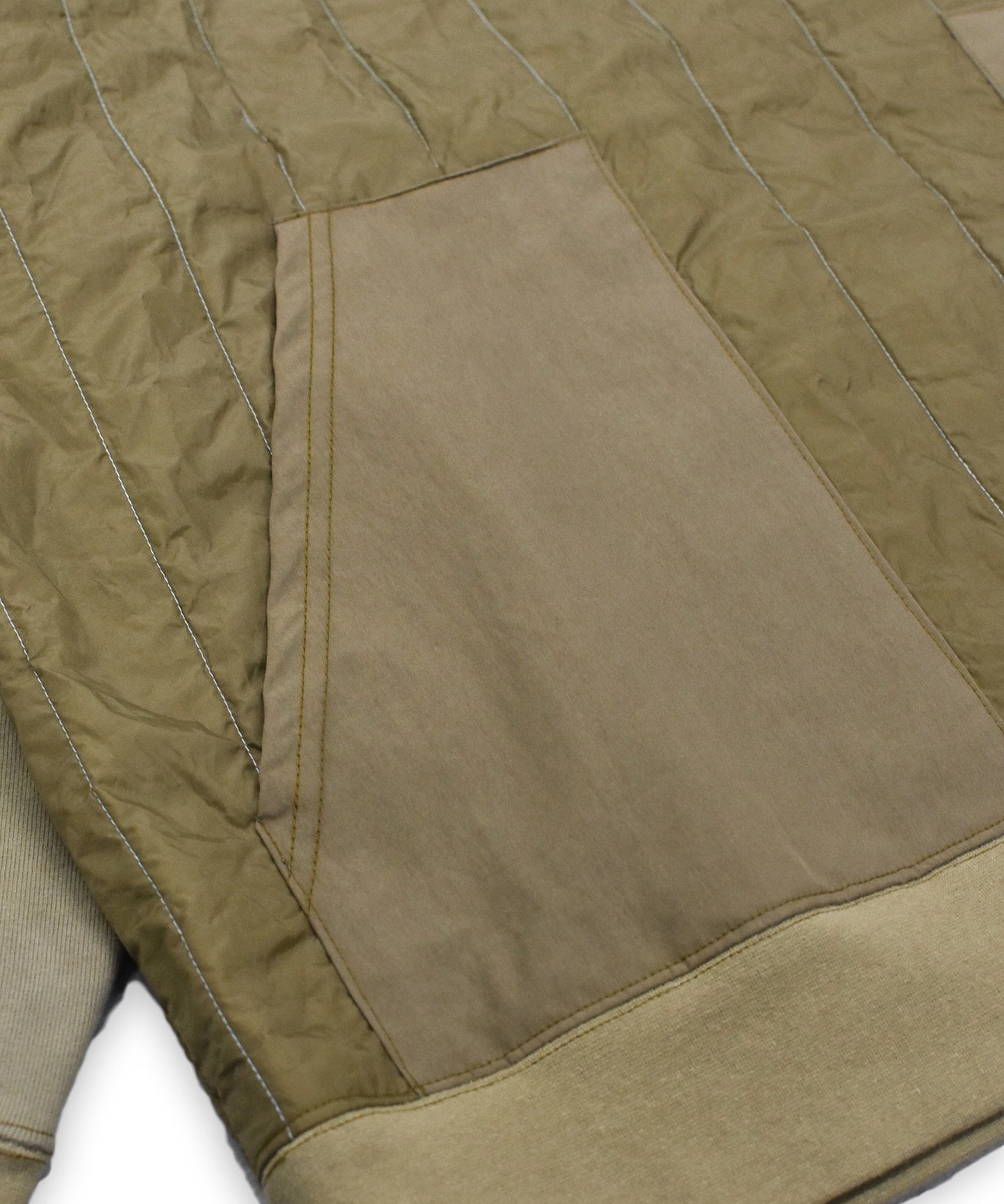 ウォッシュトキルティングプルオーバー