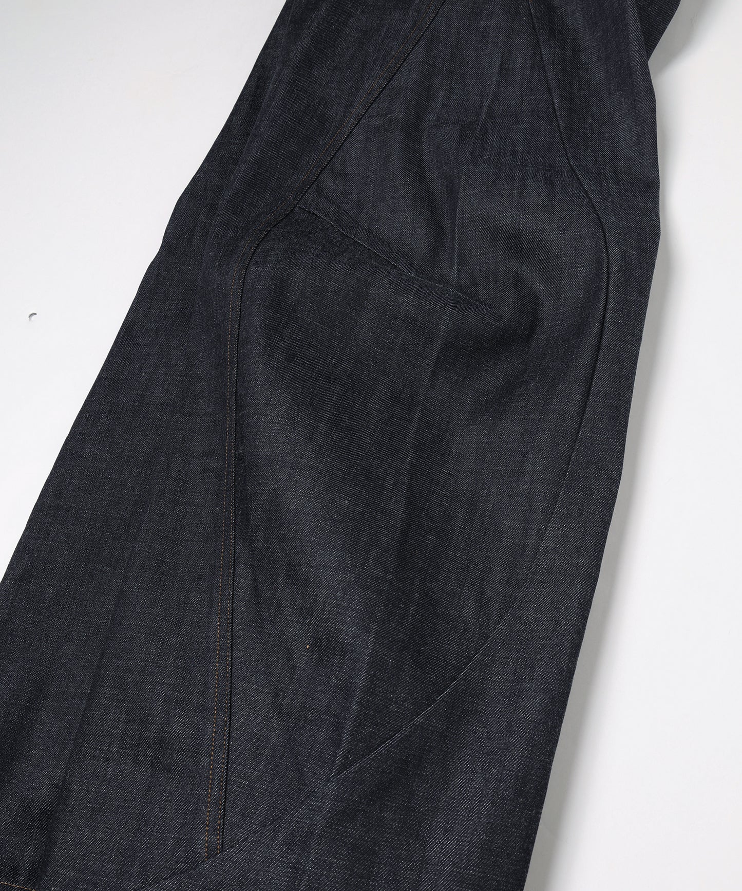 DRAPING DENIM PANTS