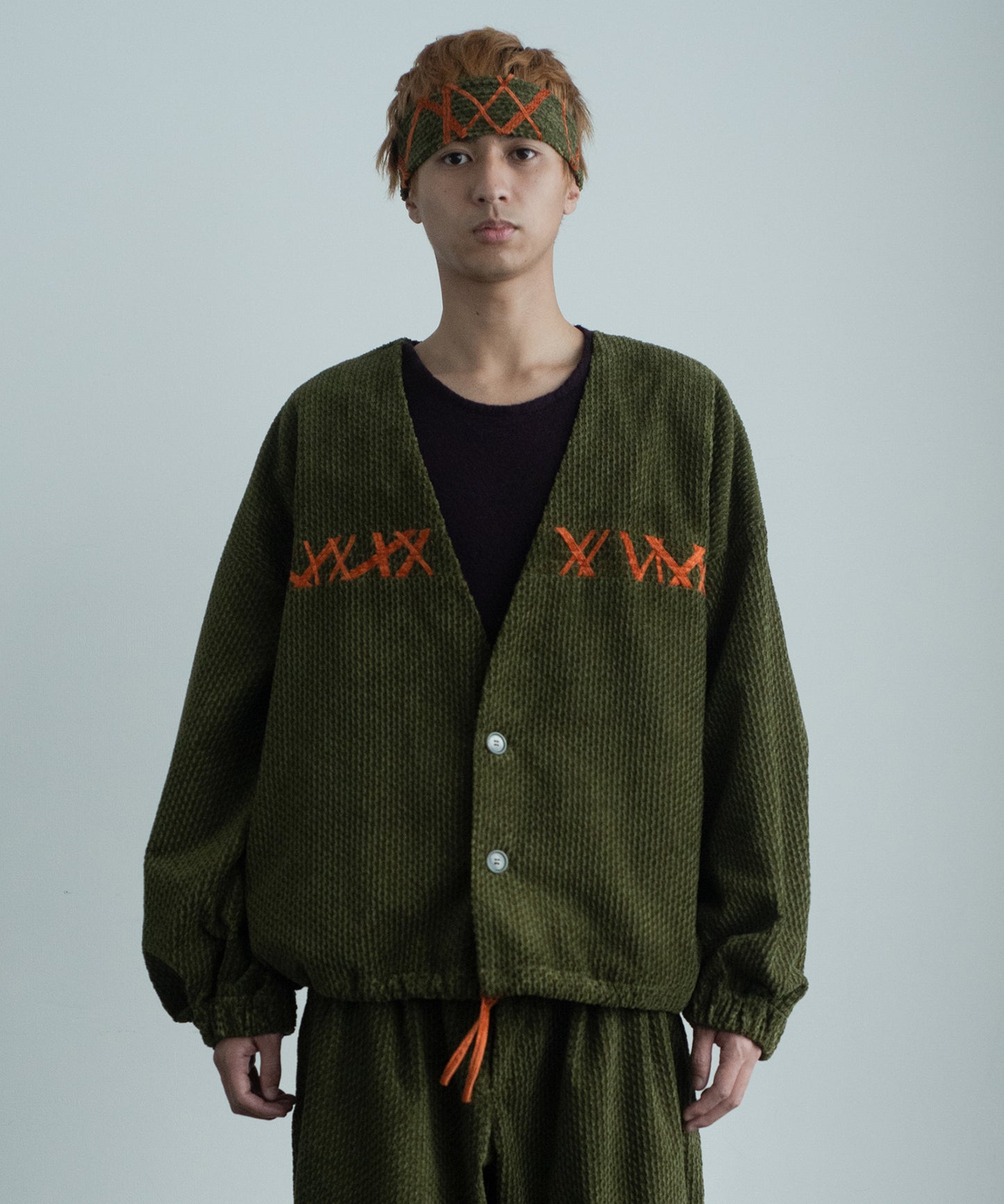 handwork collarless jacket 【納期8月下旬】