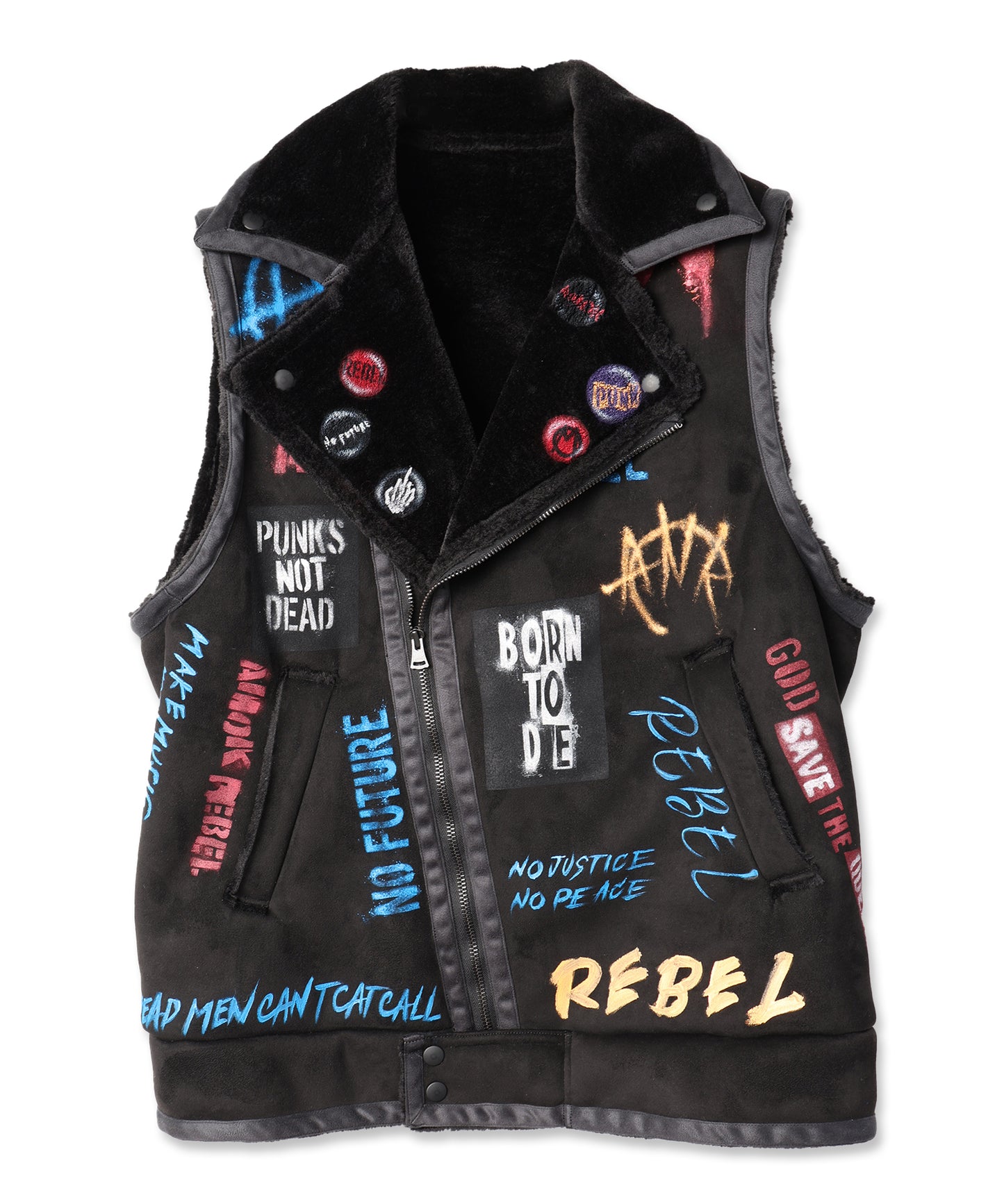 HANDPAINT MOUTON RIDERS VEST