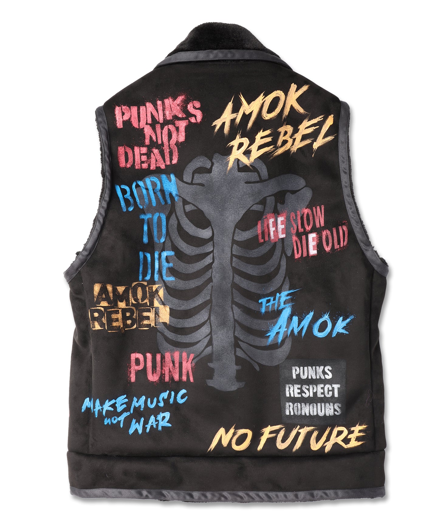 HANDPAINT MOUTON RIDERS VEST