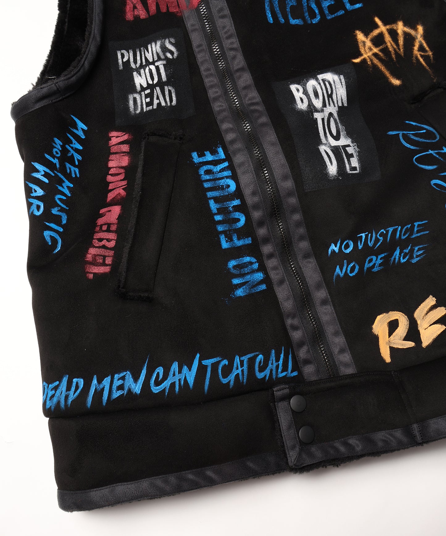 HANDPAINT MOUTON RIDERS VEST