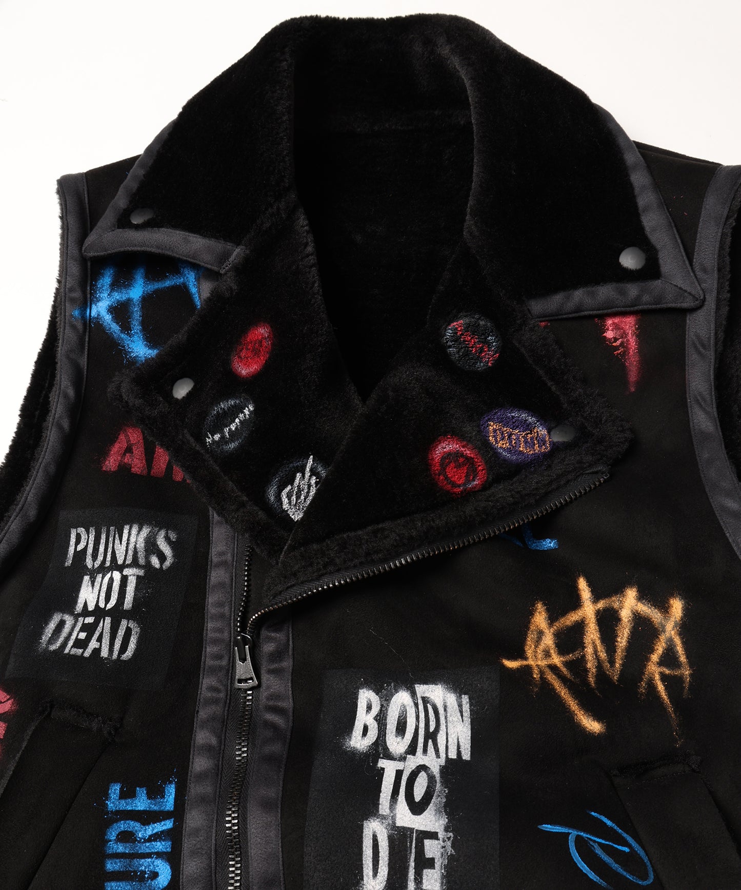 HANDPAINT MOUTON RIDERS VEST