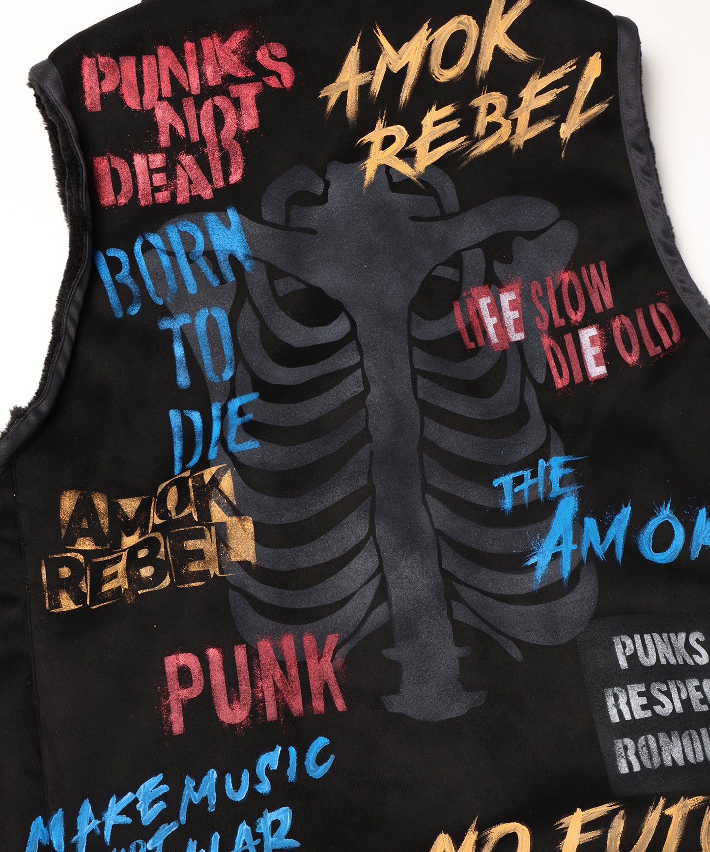 HANDPAINT MOUTON RIDERS VEST