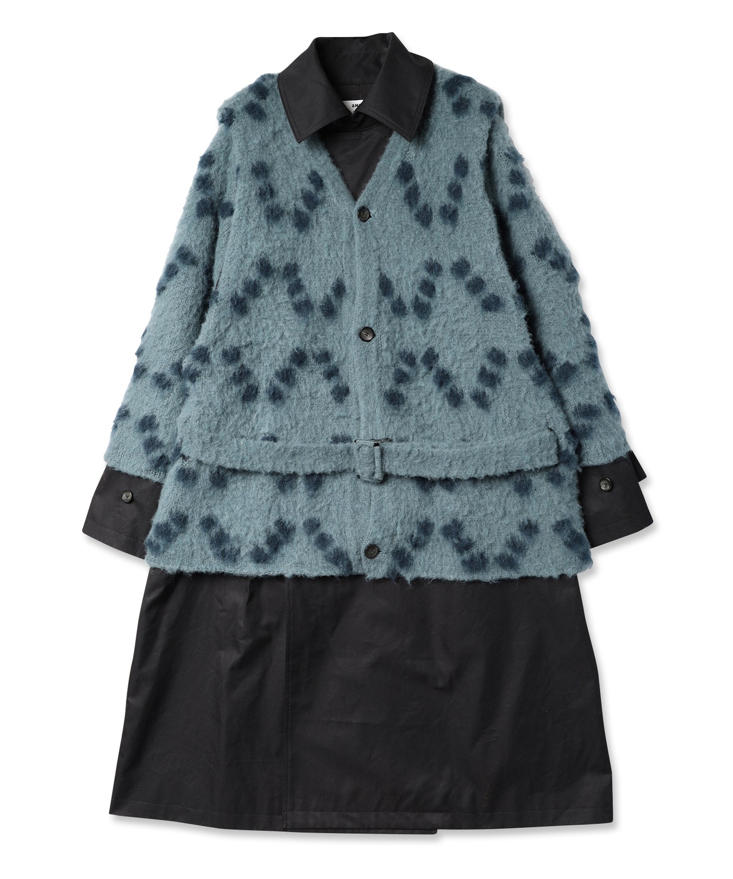 KNIT DOCKING TRENCH COAT 納期9月下旬
