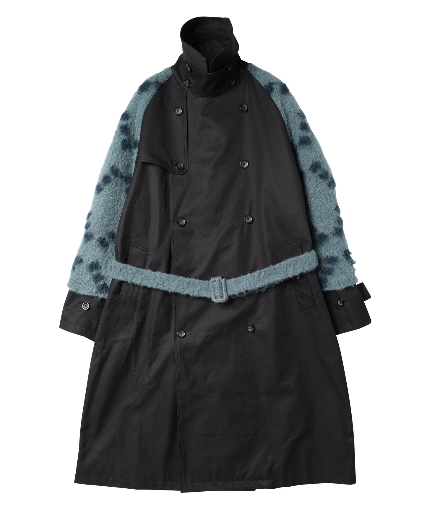 KNIT DOCKING TRENCH COAT 納期9月下旬