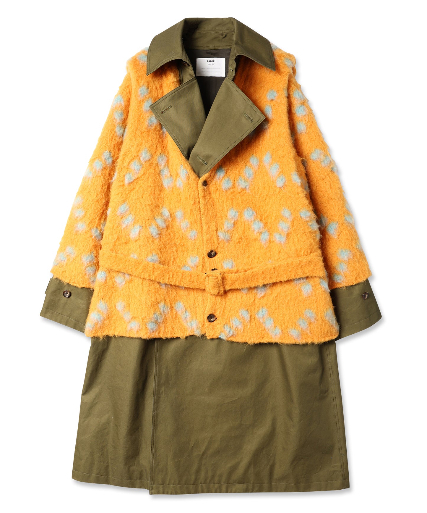 KNIT DOCKING TRENCH COAT 納期9月下旬