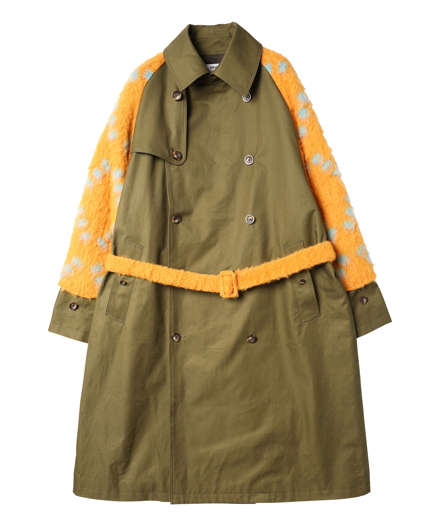 KNIT DOCKING TRENCH COAT 納期9月下旬