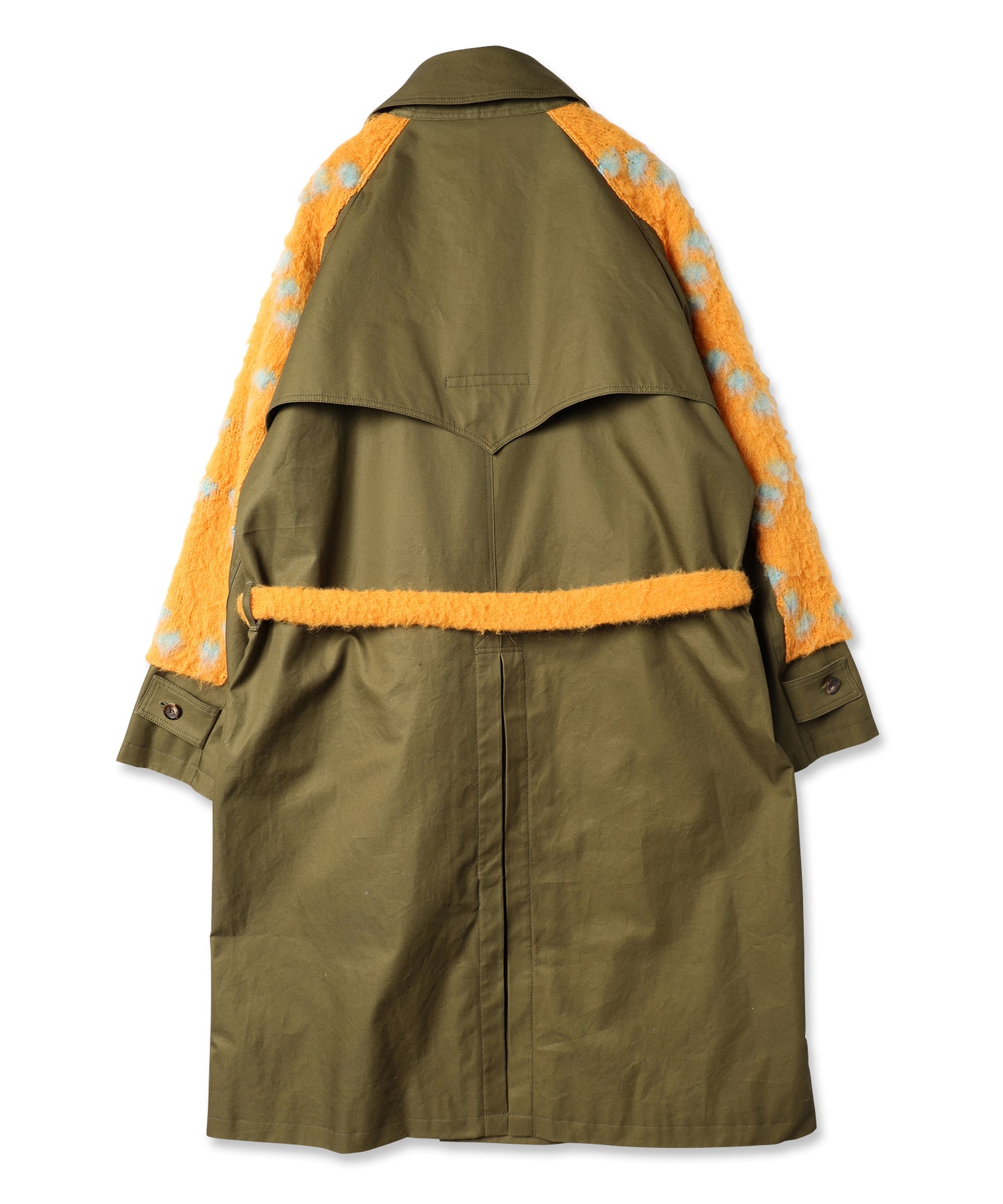 KNIT DOCKING TRENCH COAT 納期9月下旬
