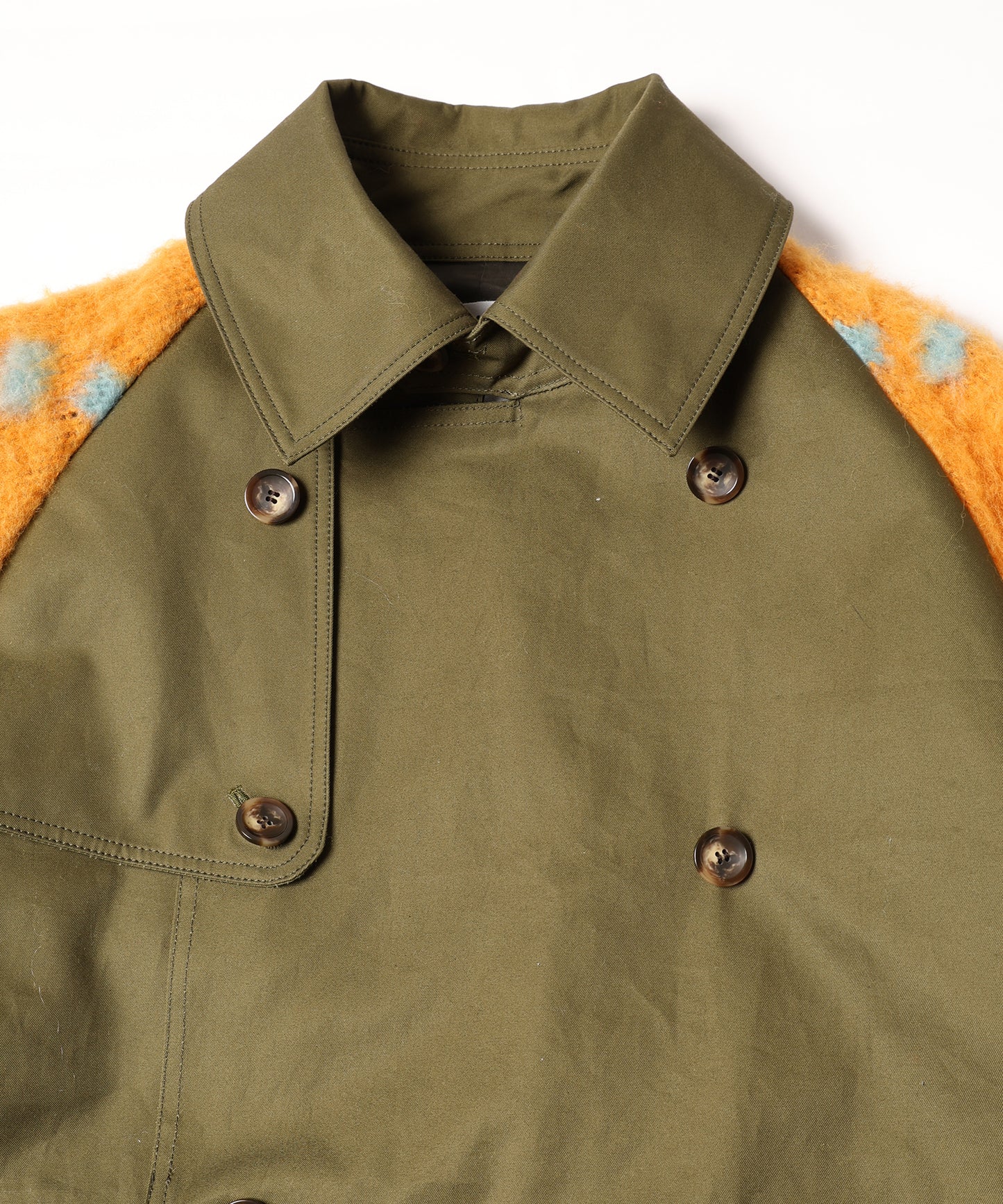 KNIT DOCKING TRENCH COAT 納期9月下旬