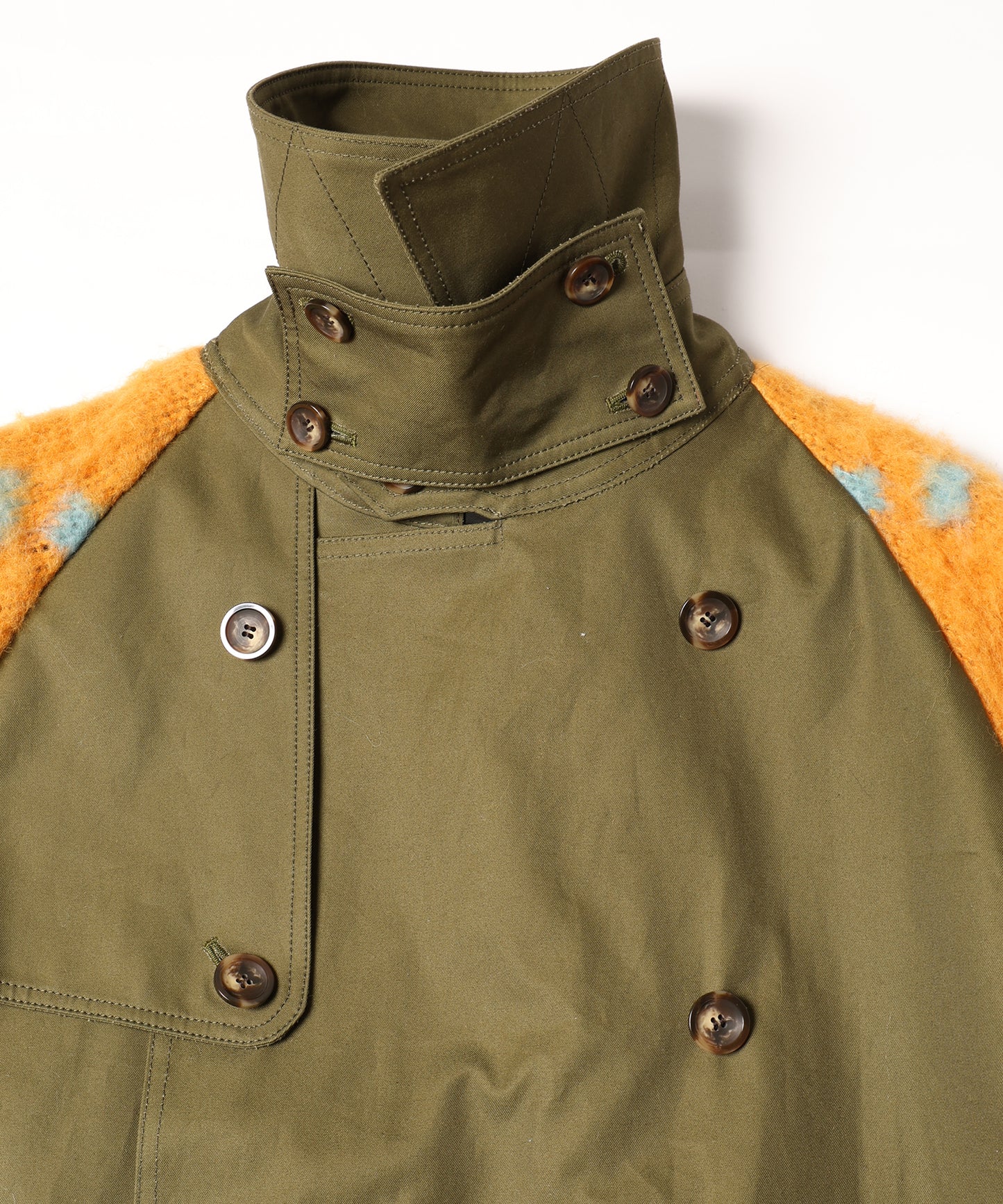 KNIT DOCKING TRENCH COAT 納期9月下旬