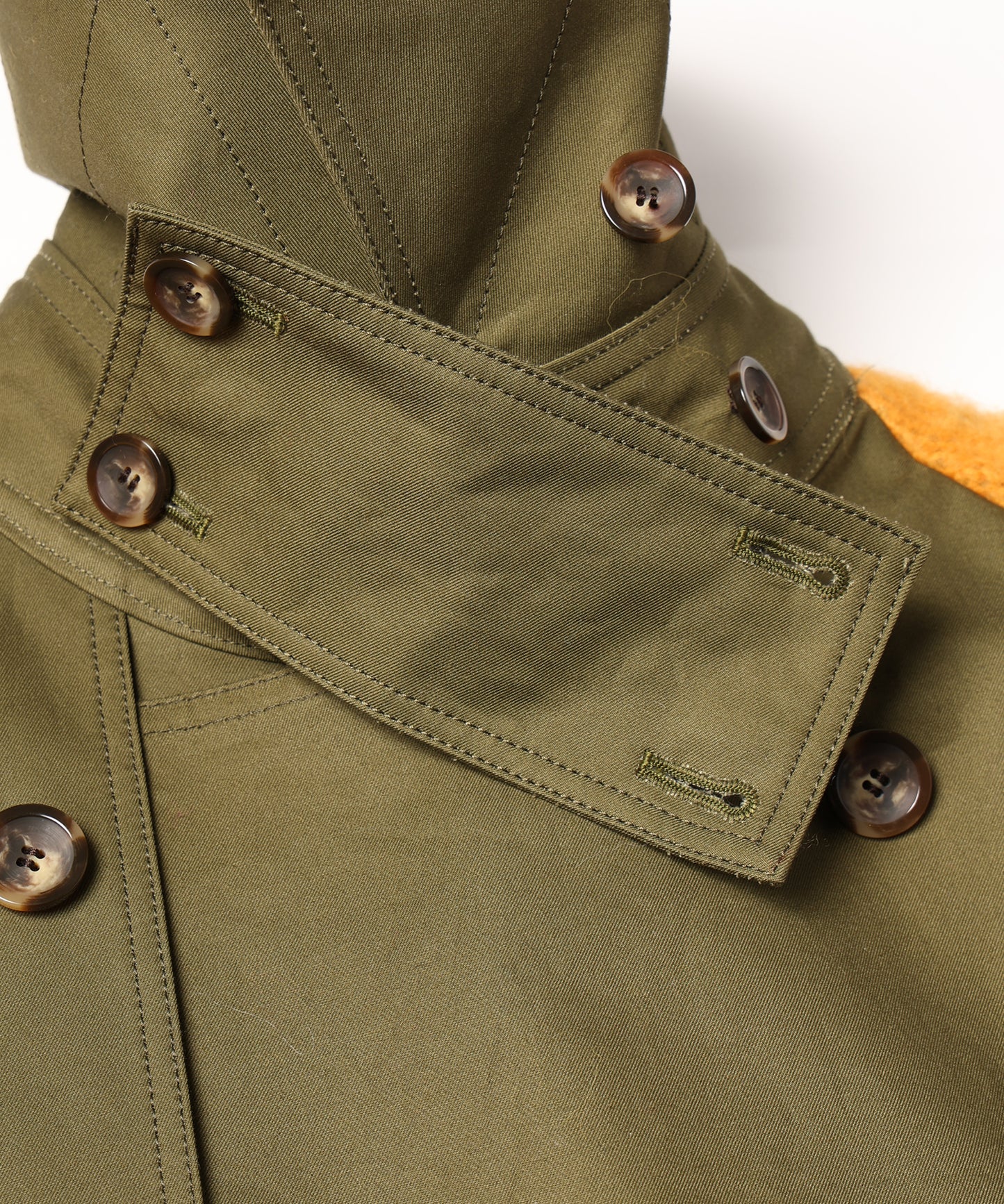 KNIT DOCKING TRENCH COAT 納期9月下旬