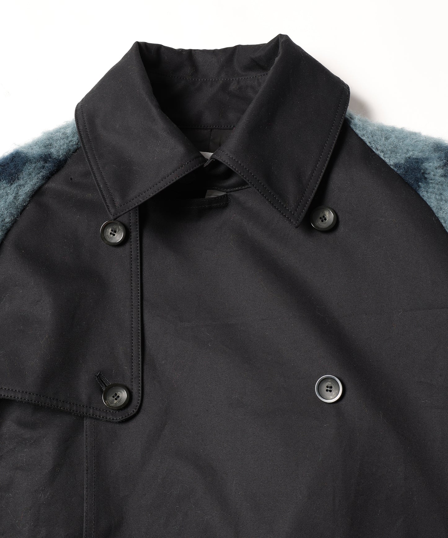 KNIT DOCKING TRENCH COAT 納期9月下旬