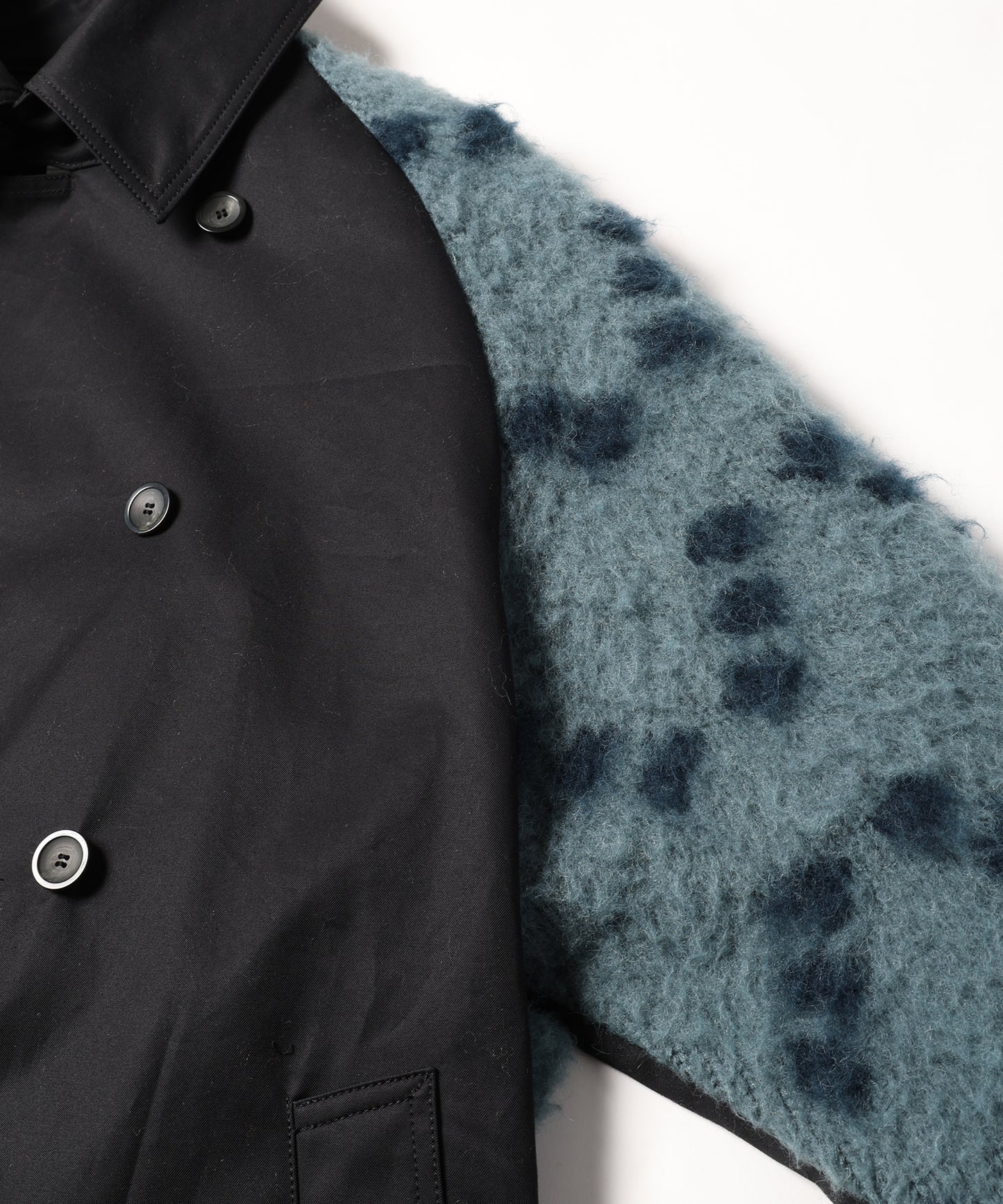 KNIT DOCKING TRENCH COAT 納期9月下旬