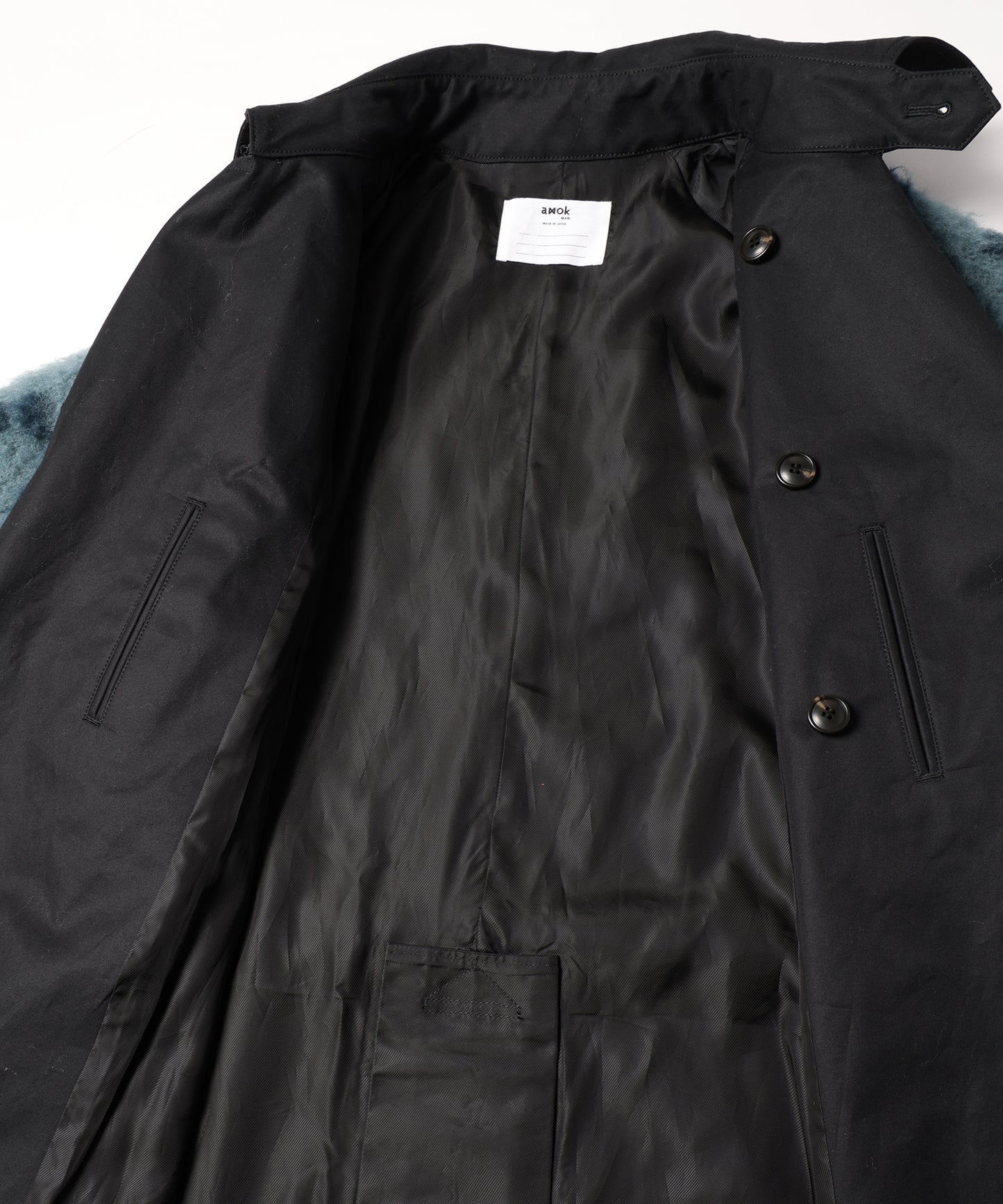 KNIT DOCKING TRENCH COAT 納期9月下旬