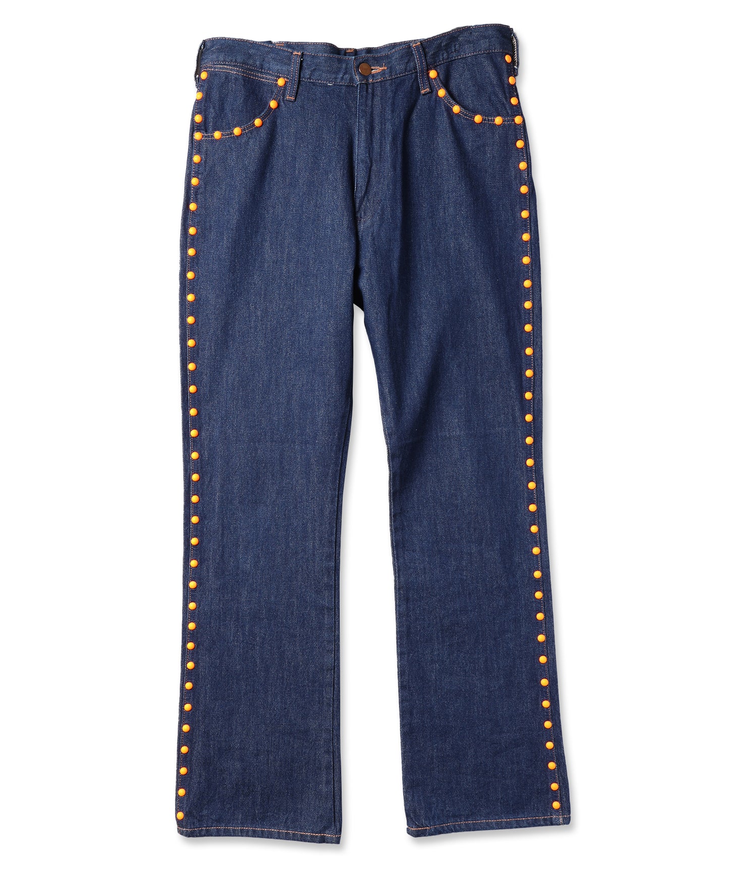 amok × wrangler COLOR STUDS FLARE DENIM PANTS